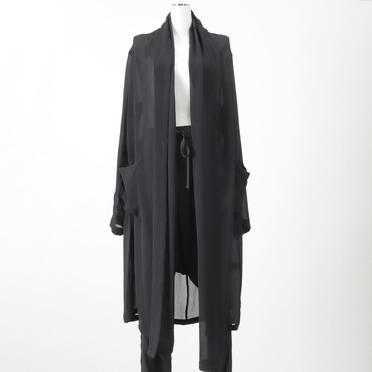 Drape Long Cardigan　BLACK No.1