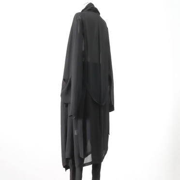 Drape Long Cardigan　BLACK No.4