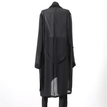 Drape Long Cardigan　BLACK No.5