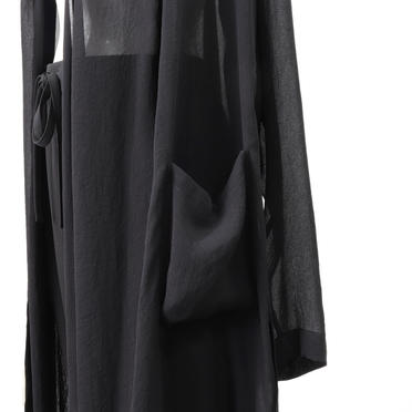 Drape Long Cardigan　BLACK No.9