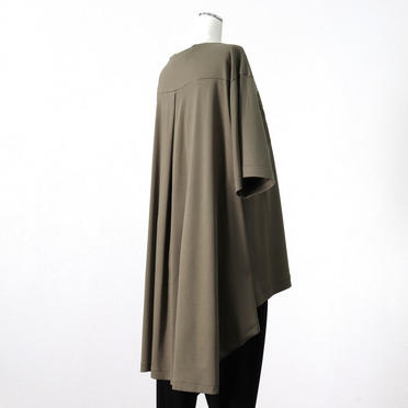 back long t-shirt　KHAKI No.6