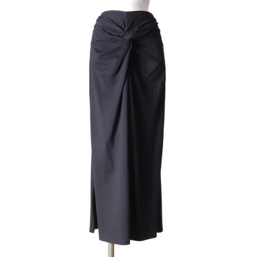 Twisted Long Skirt　BLACK No.1
