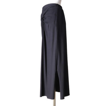 Twisted Long Skirt　BLACK No.3