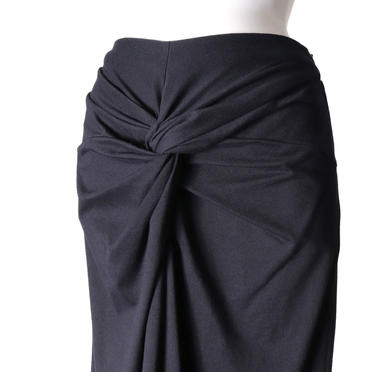 Twisted Long Skirt　BLACK No.7