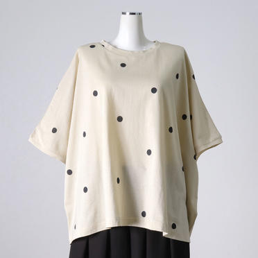 dot print wide P/O　BEIGE No.1