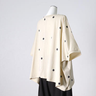 dot print wide P/O　BEIGE No.6