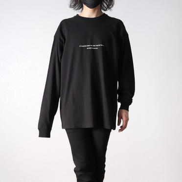 LONG SLEEVE TATTOO TEE　BLACK No.6