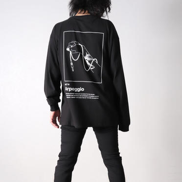 LONG SLEEVE TATTOO TEE　BLACK No.8