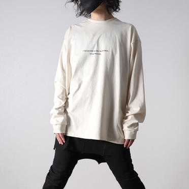 LONG SLEEVE TATTOO TEE　IVORY No.7