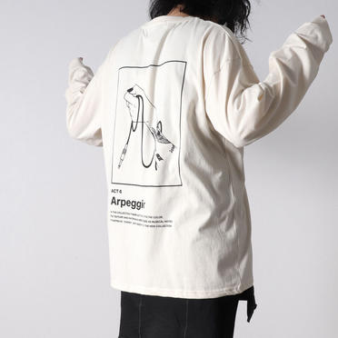 LONG SLEEVE TATTOO TEE　IVORY No.9