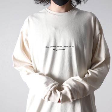 LONG SLEEVE TATTOO TEE　IVORY No.11