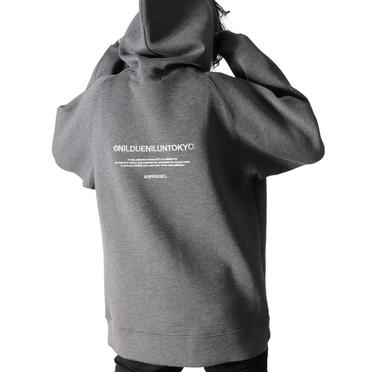 EMBROIDERY LOGO HOODIE　DARK GRAY No.10