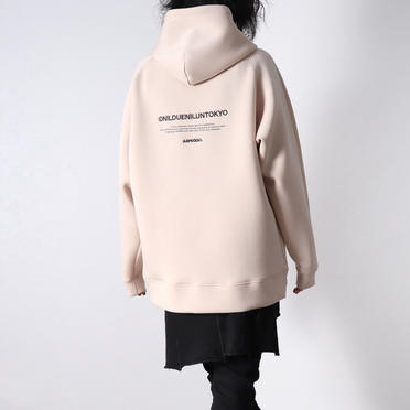 EMBROIDERY LOGO HOODIE　SAND No.9