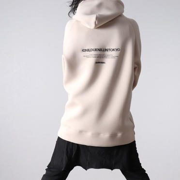 EMBROIDERY LOGO HOODIE　SAND No.11