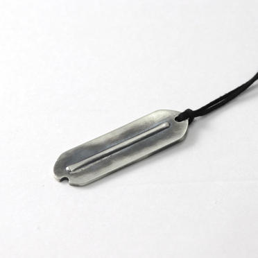 SILVER DOG TAG NECKLACE No.2
