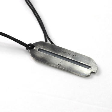 SILVER DOG TAG NECKLACE No.3