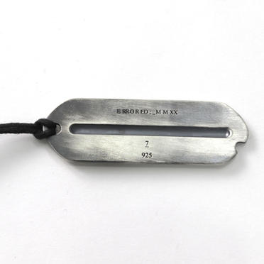 SILVER DOG TAG NECKLACE No.4