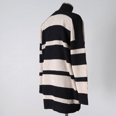 STRIPE KNIT SWEATER　BK×BE No.6