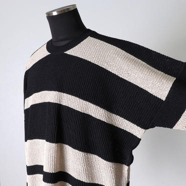 STRIPE KNIT SWEATER　BK×BE No.8