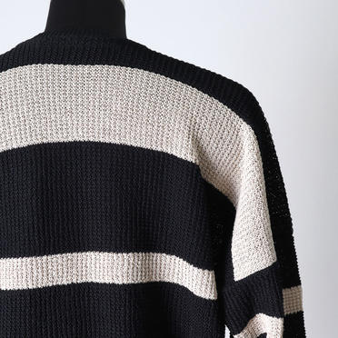 STRIPE KNIT SWEATER　BK×BE No.9