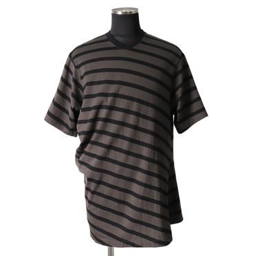 STRIPE T-SHIRT　CH×BK No.1