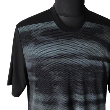 AVALANCHE MESH PRINT T-SHIRT　BLACK No.7