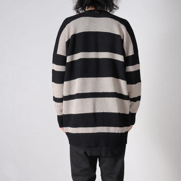 STRIPE KNIT SWEATER　BK×BE No.16