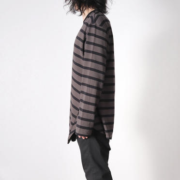 STRIPE LS T-SHIRT　CH×BK No.15