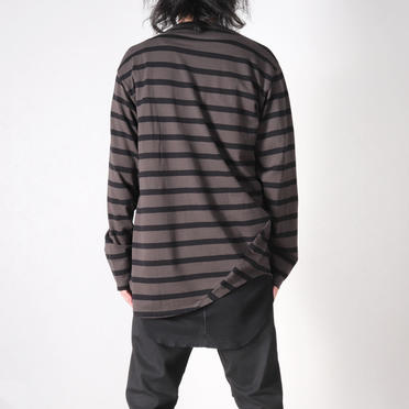 STRIPE LS T-SHIRT　CH×BK No.16