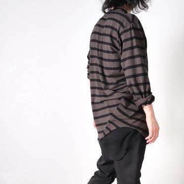 STRIPE LS T-SHIRT　CH×BK No.20