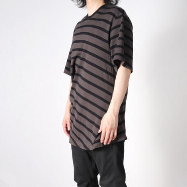 STRIPE T-SHIRT　CH×BK No.14