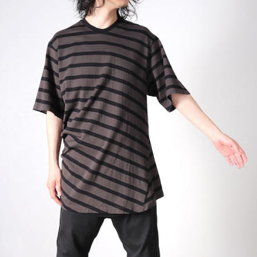 STRIPE T-SHIRT　CH×BK No.17