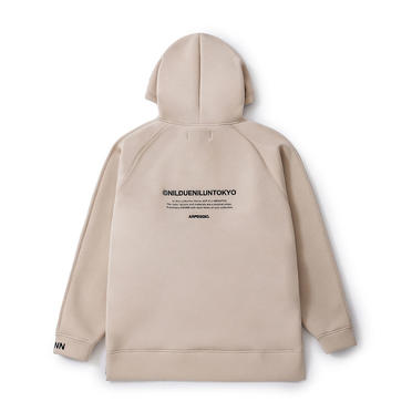 EMBROIDERY LOGO HOODIE　SAND No.1