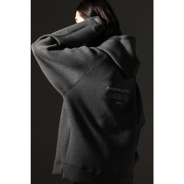 EMBROIDERY LOGO HOODIE　DARK GRAY No.4