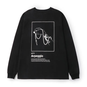 LONG SLEEVE TATTOO TEE　BLACK No.1