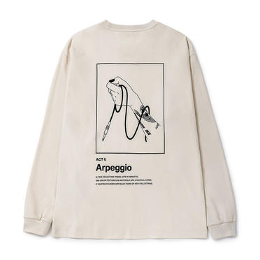 LONG SLEEVE TATTOO TEE　IVORY No.1