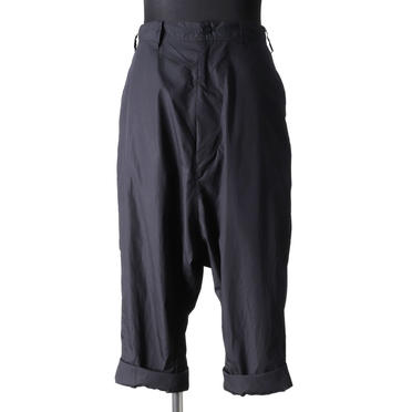 ROLL UP LOW CROTCH PANTS　BLACK No.1