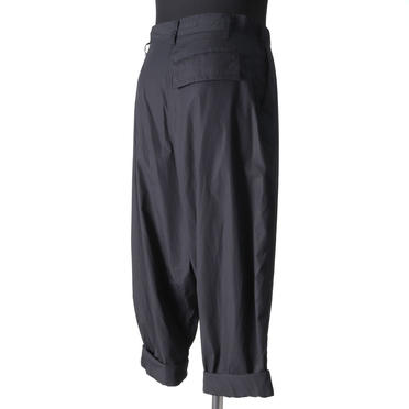 ROLL UP LOW CROTCH PANTS　BLACK No.6