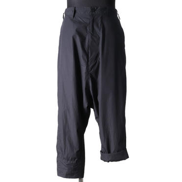 ROLL UP LOW CROTCH PANTS　BLACK No.8