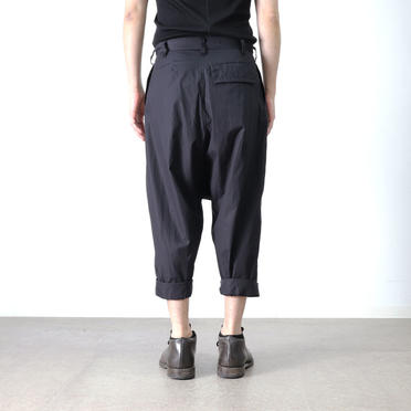 ROLL UP LOW CROTCH PANTS　BLACK No.22