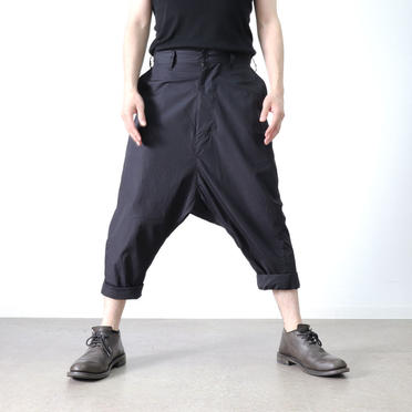 ROLL UP LOW CROTCH PANTS　BLACK No.24