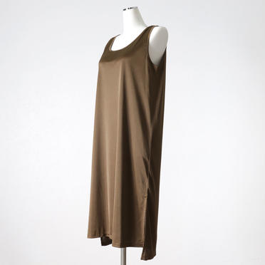 MIDIUMISOLID polyester tank top　KHAKI No.2