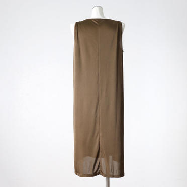 MIDIUMISOLID polyester tank top　KHAKI No.5