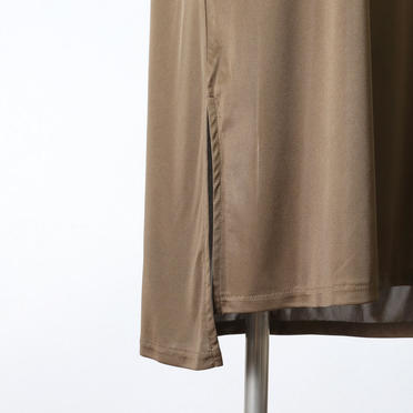 MIDIUMISOLID polyester tank top　KHAKI No.8