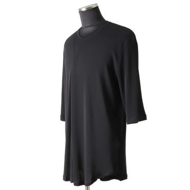 COLLAR TUCK T-SHIRT　BLACK No.2