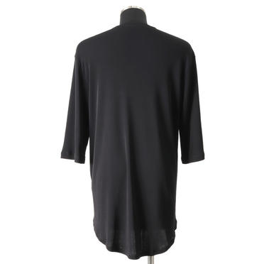 COLLAR TUCK T-SHIRT　BLACK No.5