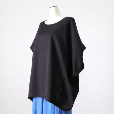 T/R stretch cocoon wide P/O　BLACK No.2