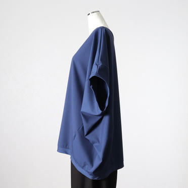 T/R stretch cocoon wide P/O　BLUE No.3