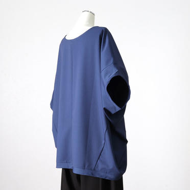 T/R stretch cocoon wide P/O　BLUE No.6