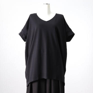 V neck cocoon P/O　BLACK No.1